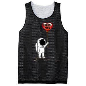 Choose Kind Astronaut Balloon Heart Anti Bullying Mesh Reversible Basketball Jersey Tank