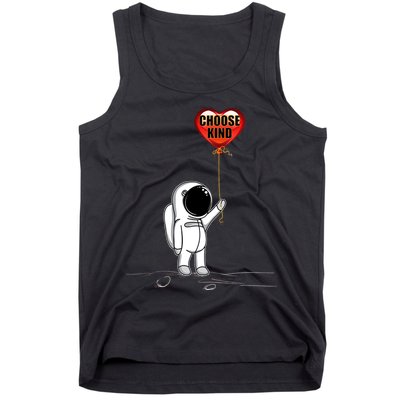 Choose Kind Astronaut Balloon Heart Anti Bullying Tank Top