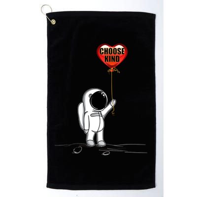 Choose Kind Astronaut Balloon Heart Anti Bullying Golf Towel