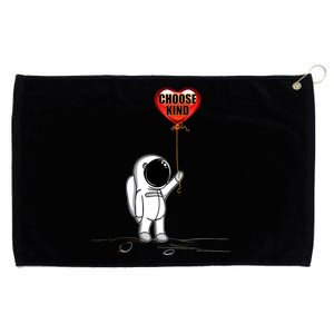 Choose Kind Astronaut Balloon Heart Anti Bullying Grommeted Golf Towel