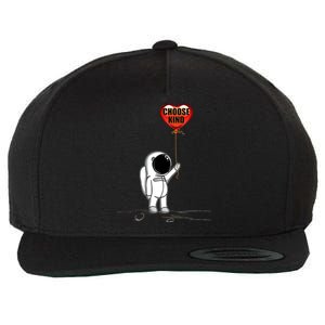 Choose Kind Astronaut Balloon Heart Anti Bullying Wool Snapback Cap