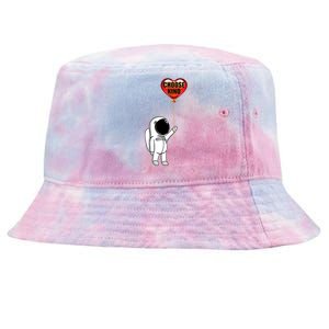 Choose Kind Astronaut Balloon Heart Anti Bullying Tie-Dyed Bucket Hat