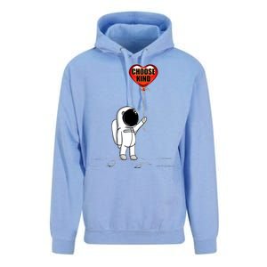 Choose Kind Astronaut Balloon Heart Anti Bullying Unisex Surf Hoodie