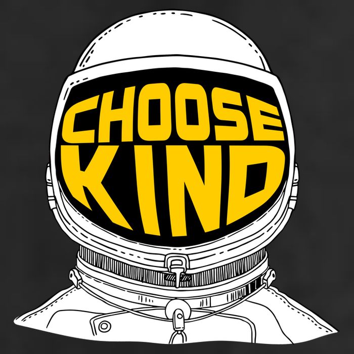 Choose Kind Astronaut Helmet Anti Bullying Message Cool Comfort Performance Bucket Hat