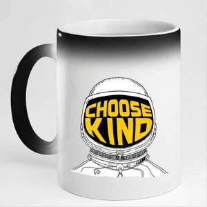 Choose Kind Astronaut Helmet Anti Bullying Message 11oz Black Color Changing Mug