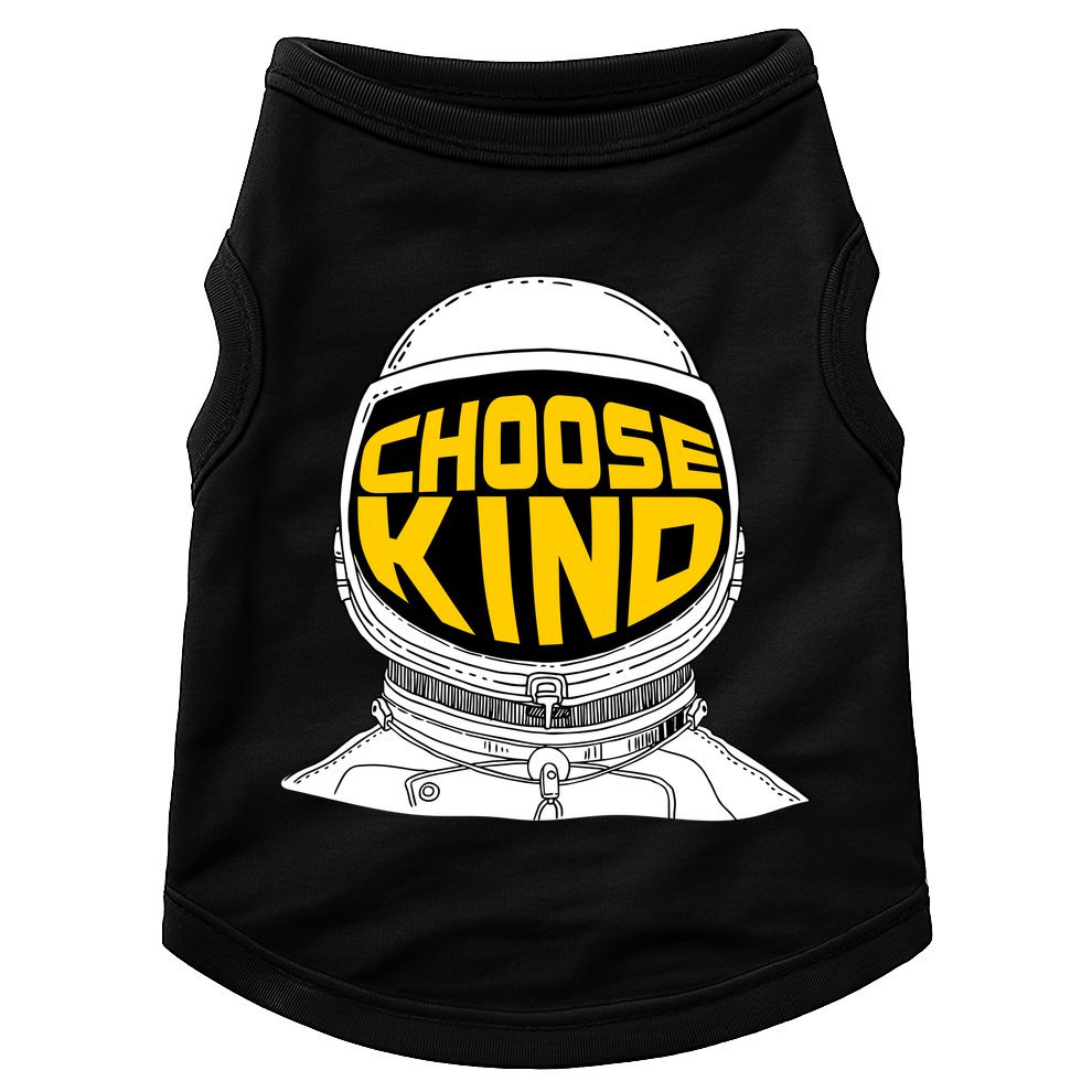 Choose Kind Astronaut Helmet Anti Bullying Message Doggie Tank
