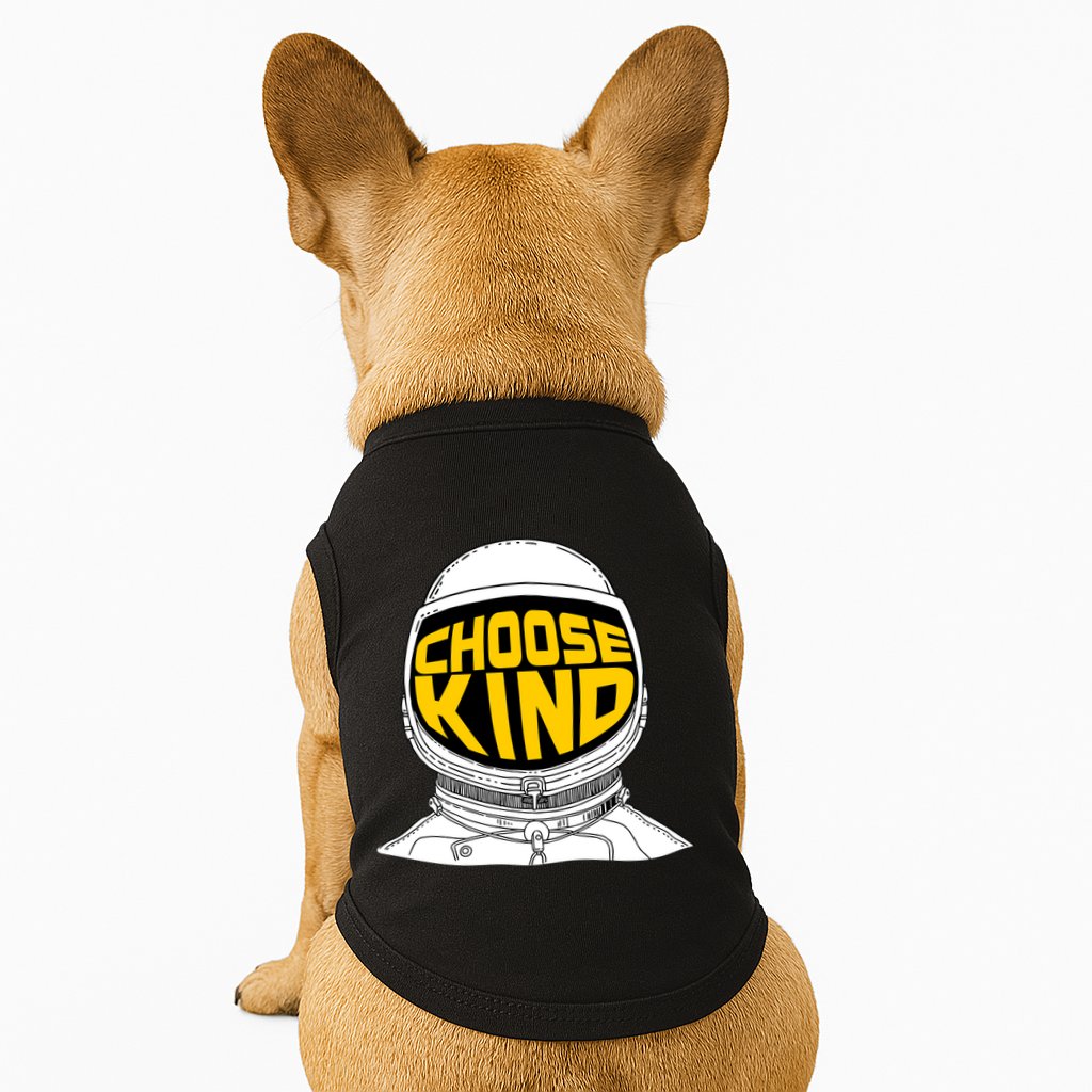 Choose Kind Astronaut Helmet Anti Bullying Message Doggie Tank