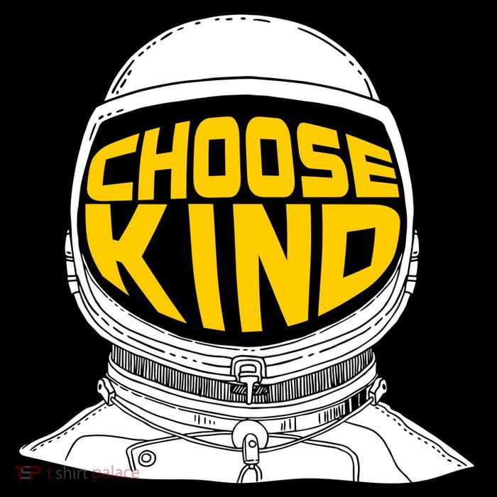 Choose Kind Astronaut Helmet Anti Bullying Message High Crown Mesh Back Trucker Hat