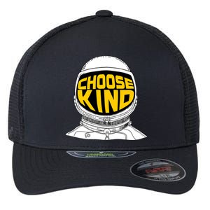 Choose Kind Astronaut Helmet Anti Bullying Message Flexfit Unipanel Trucker Cap