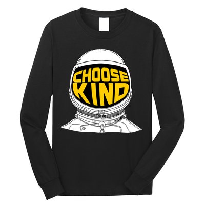 Choose Kind Astronaut Helmet Anti Bullying Message Long Sleeve Shirt