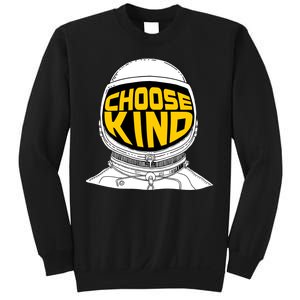 Choose Kind Astronaut Helmet Anti Bullying Message Sweatshirt