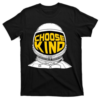 Choose Kind Astronaut Helmet Anti Bullying Message T-Shirt