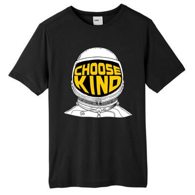 Choose Kind Astronaut Helmet Anti Bullying Message Tall Fusion ChromaSoft Performance T-Shirt