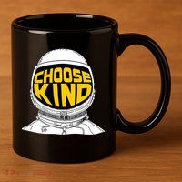 Choose Kind Astronaut Helmet Anti Bullying Message 11oz C Handle Ceramic Mug