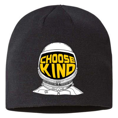 Choose Kind Astronaut Helmet Anti Bullying Message Sustainable Beanie