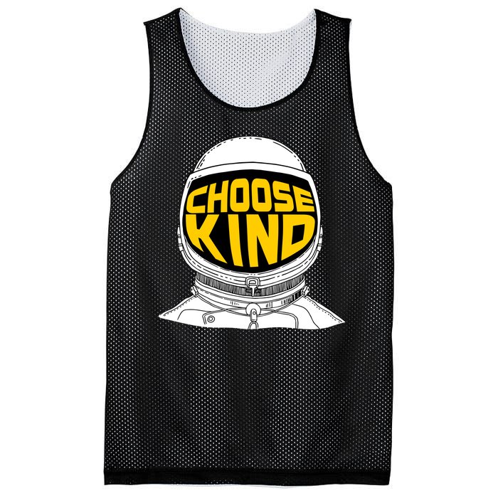 Choose Kind Astronaut Helmet Anti Bullying Message Mesh Reversible Basketball Jersey Tank