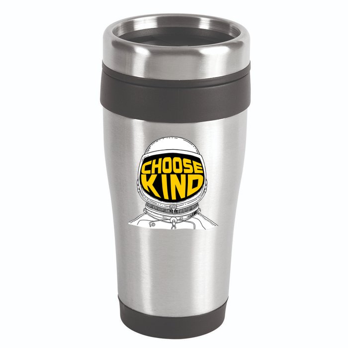 Choose Kind Astronaut Helmet Anti Bullying Message 16oz Travel Tumbler