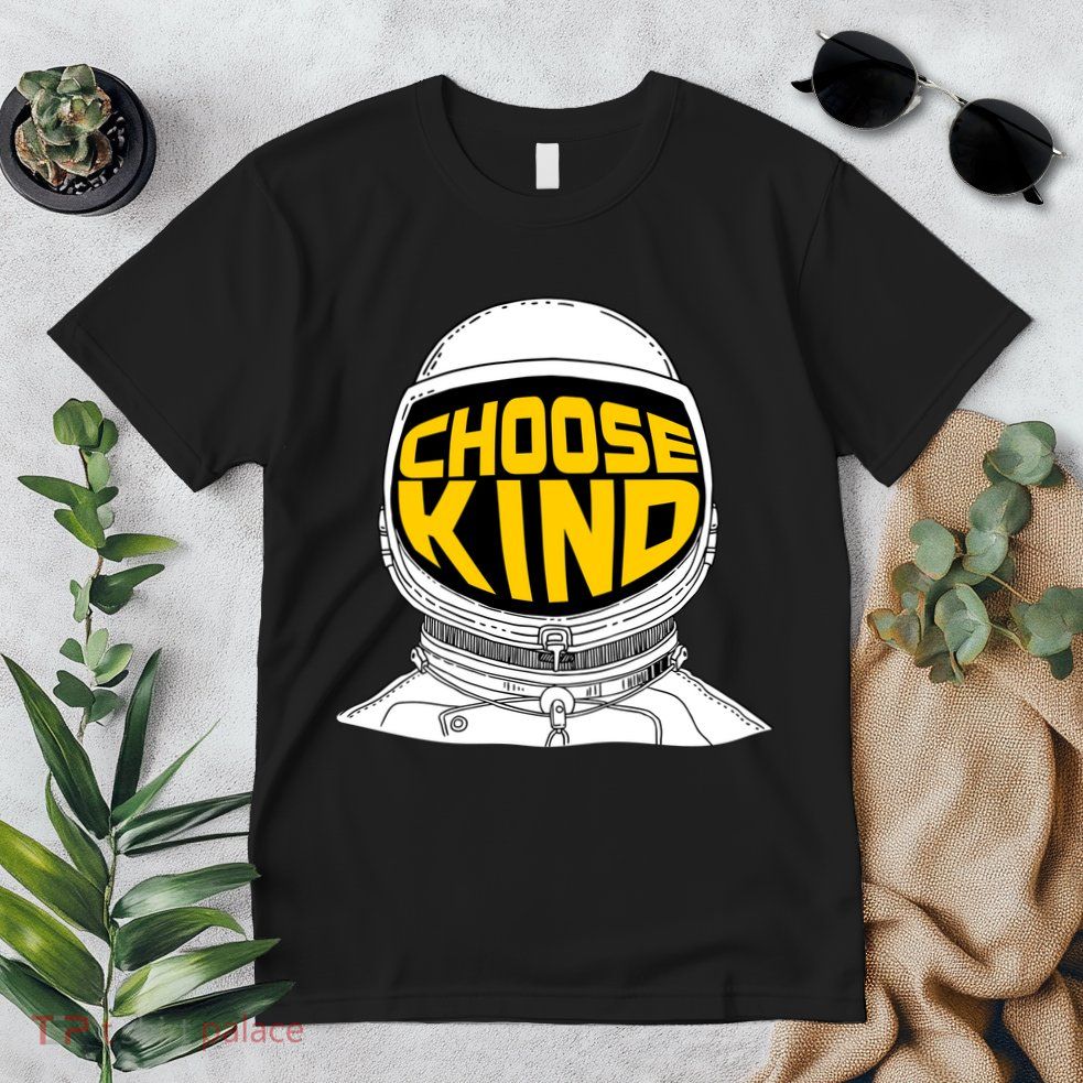 Choose Kind Astronaut Helmet Anti Bullying Message Premium T-Shirt