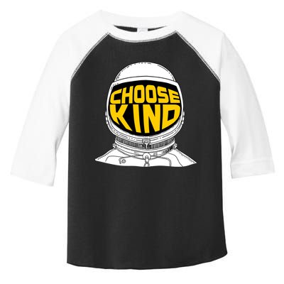 Choose Kind Astronaut Helmet Anti Bullying Message Toddler Fine Jersey T-Shirt