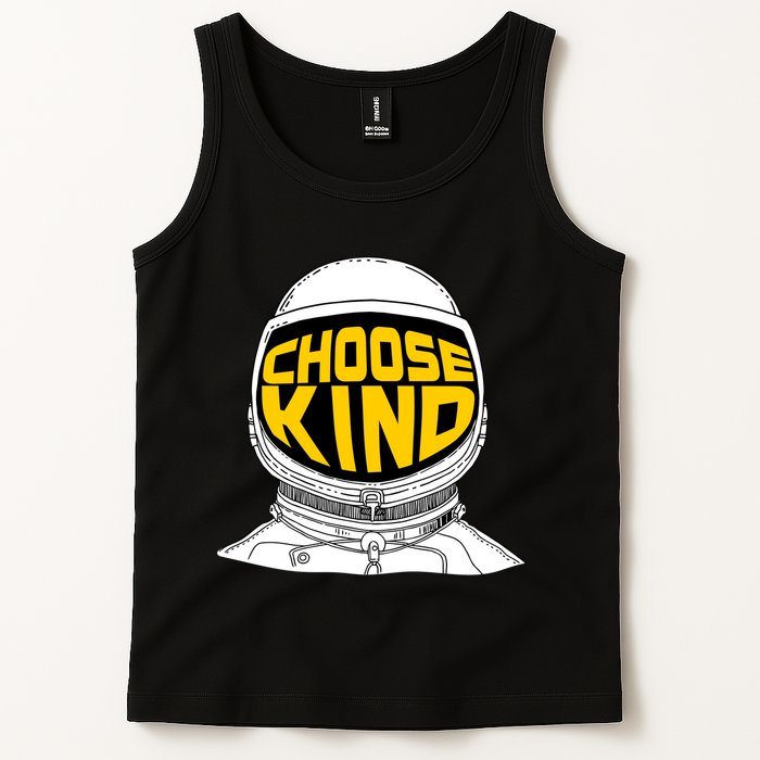 Choose Kind Astronaut Helmet Anti Bullying Message Tank Top