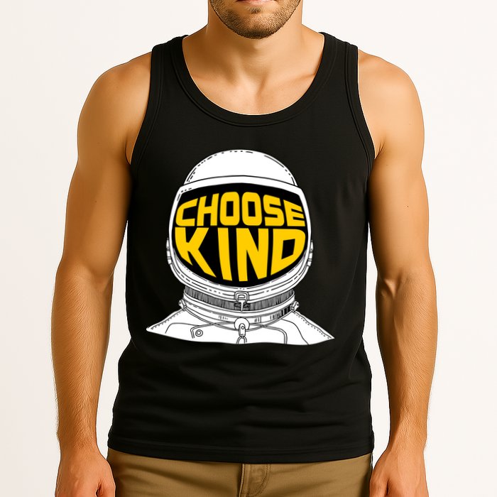 Choose Kind Astronaut Helmet Anti Bullying Message Tank Top