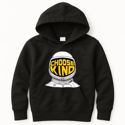 Choose Kind Astronaut Helmet Anti Bullying Message Kids Hoodie