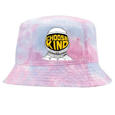 Choose Kind Astronaut Helmet Anti Bullying Message Tie-Dyed Bucket Hat