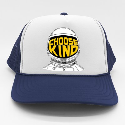 Choose Kind Astronaut Helmet Anti Bullying Message Trucker Hat