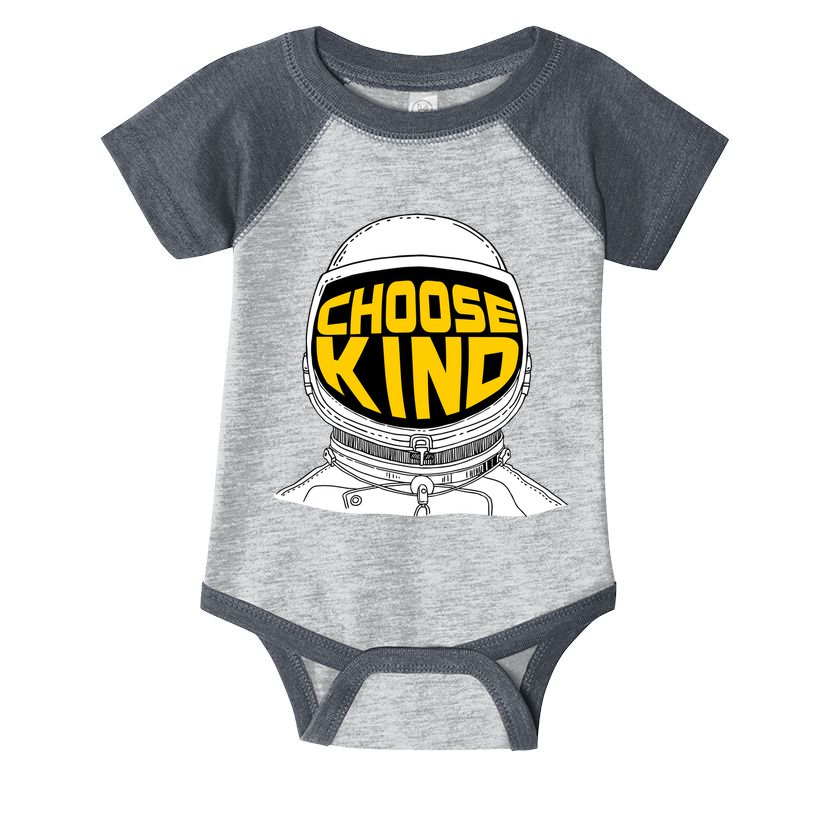 Choose Kind Astronaut Helmet Anti Bullying Message Infant Baby Jersey Bodysuit