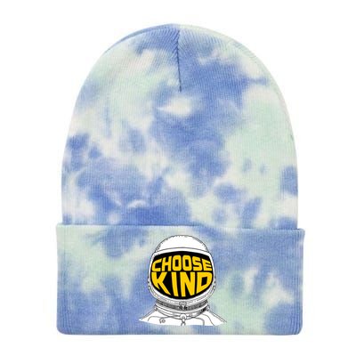 Choose Kind Astronaut Helmet Anti Bullying Message Tie Dye 12in Knit Beanie