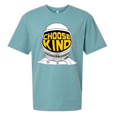 Choose Kind Astronaut Helmet Anti Bullying Message Sueded Cloud Jersey T-Shirt