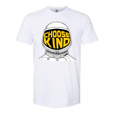 Choose Kind Astronaut Helmet Anti Bullying Message Softstyle CVC T-Shirt