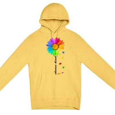 Choose Kind Autism Awareness Premium Pullover Hoodie