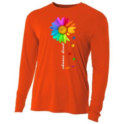 Choose Kind Autism Awareness Cooling Performance Long Sleeve Crew