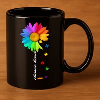 Choose Kind Autism Awareness 11oz C Handle Ceramic Mug