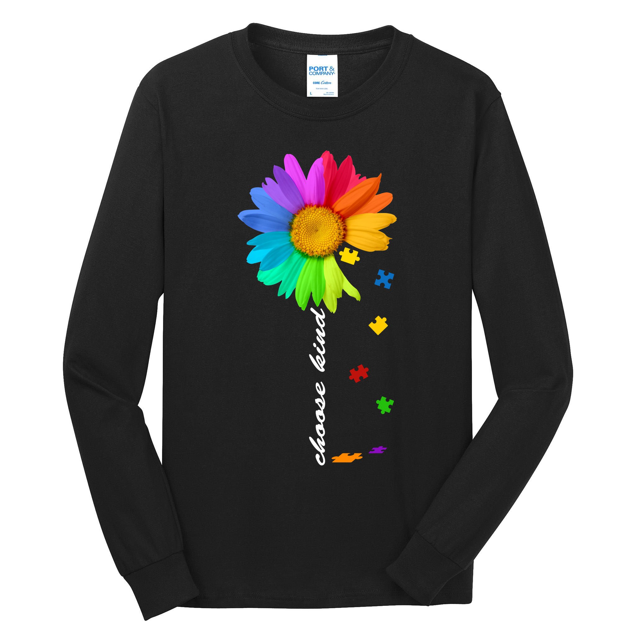 Choose Kind Autism Awareness Tall Long Sleeve T-Shirt