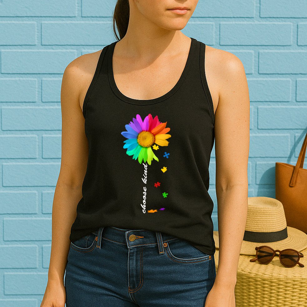 Choose Kind Autism Awareness Womens Tank Top
