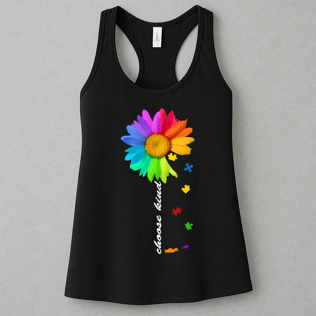 Choose Kind Autism Awareness Womens Tank Top