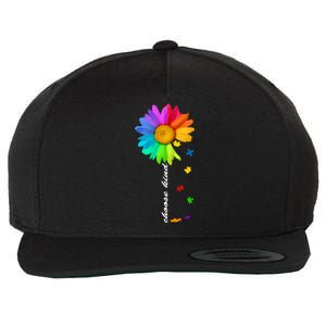 Choose Kind Autism Awareness Wool Snapback Cap