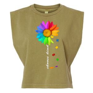 Choose Kind Autism Awareness Garment-Dyed Women's Muscle Tee