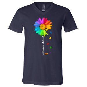 Choose Kind Autism Awareness V-Neck T-Shirt