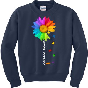 Choose Kind Autism Awareness Kids Sweatshirt