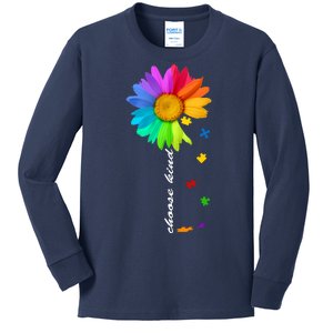 Choose Kind Autism Awareness Kids Long Sleeve Shirt