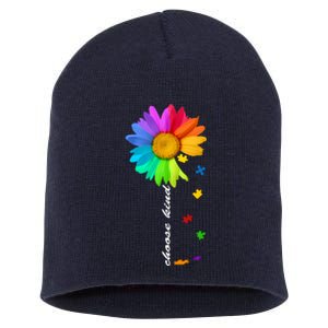 Choose Kind Autism Awareness Short Acrylic Beanie