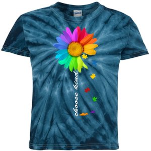 Choose Kind Autism Awareness Kids Tie-Dye T-Shirt