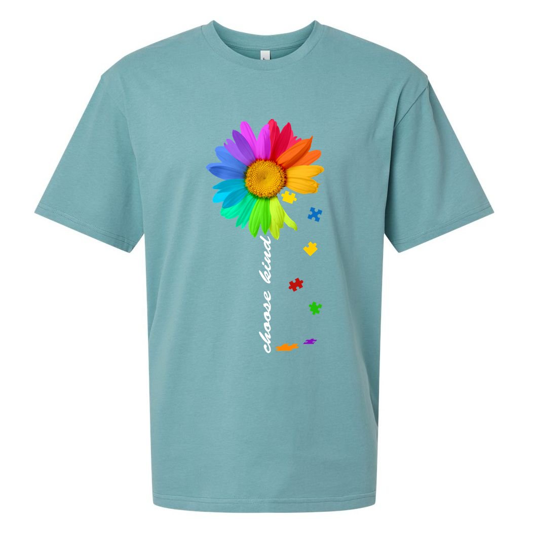 Choose Kind Autism Awareness Sueded Cloud Jersey T-Shirt
