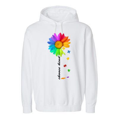 Choose Kind Autism Awareness Garment-Dyed Fleece Hoodie