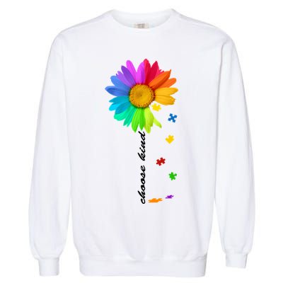 Choose Kind Autism Awareness Garment-Dyed Sweatshirt
