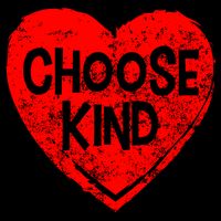 Choose Kind Distressed Heart Anti-Bullying USA-Made Doggie Bandana