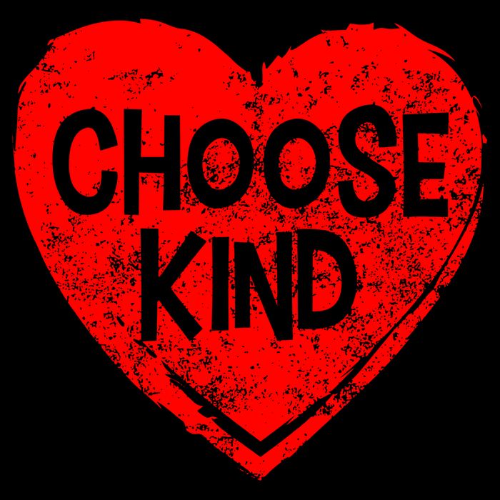 Choose Kind Distressed Heart Anti-Bullying USA-Made Doggie Bandana